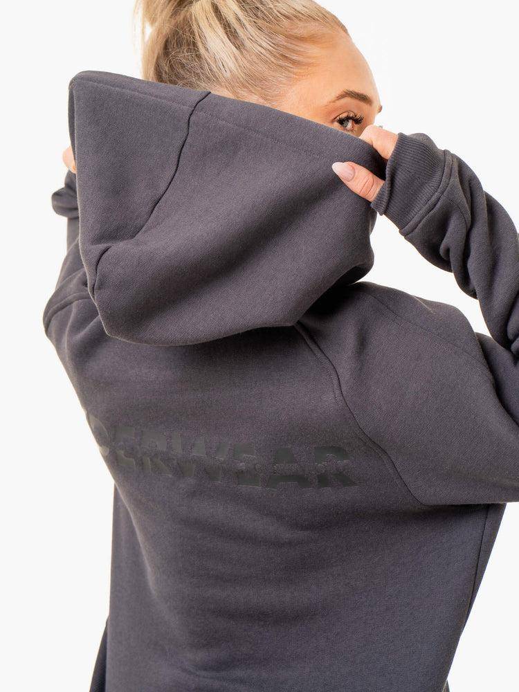 Ryderwear Women Hoodie Sideline Women's Hoodie Charcoal | CA2450YU