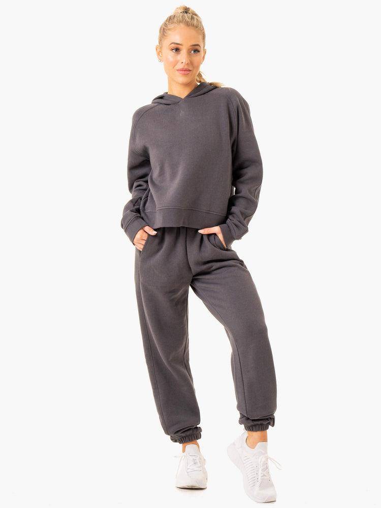 Ryderwear Women Hoodie Sideline Women's Hoodie Charcoal | CA2450YU