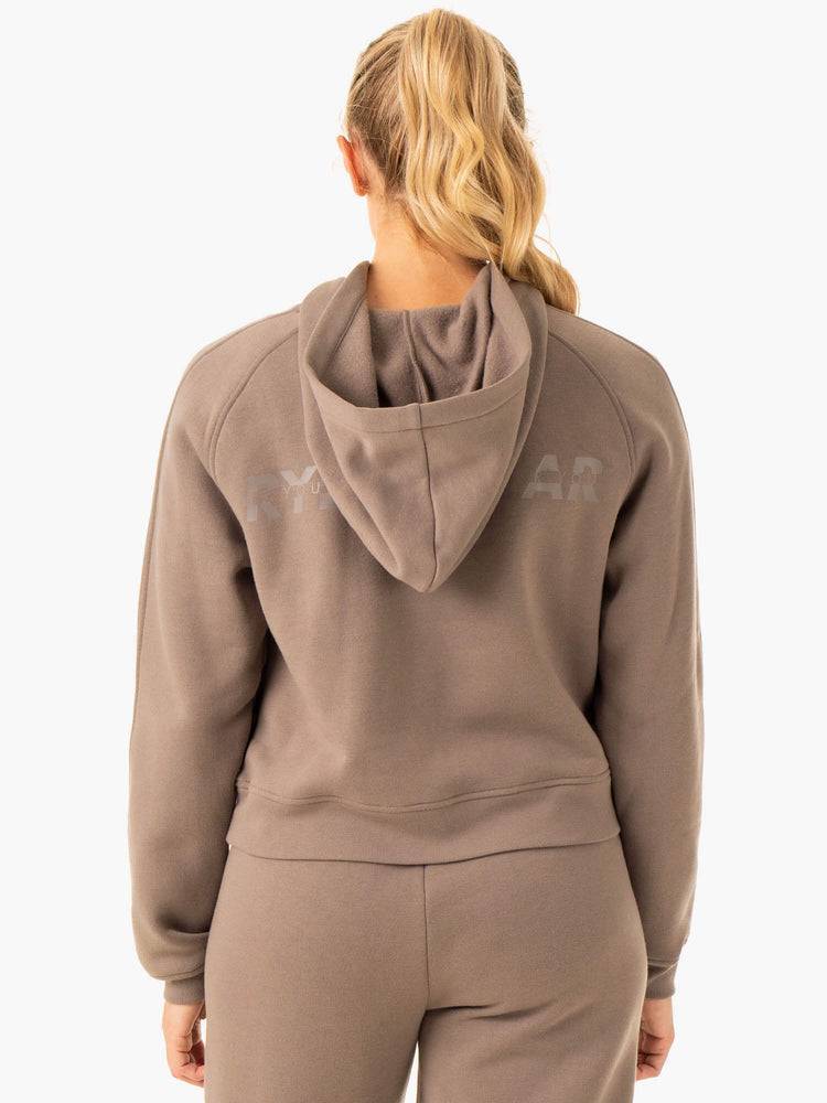 Ryderwear Women Hoodie Sideline Women's Hoodie Taupe | CA2455QZ