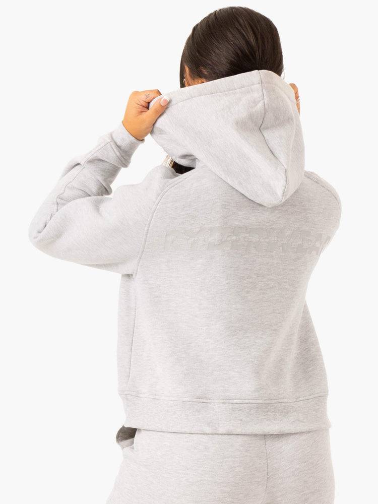 Ryderwear Women Hoodie Sideline Women's Hoodie Grey Marl | CA2457NB