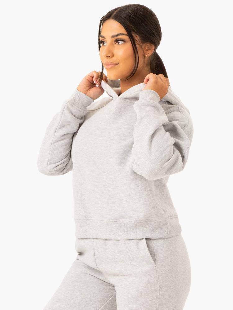 Ryderwear Women Hoodie Sideline Women's Hoodie Grey Marl | CA2457NB