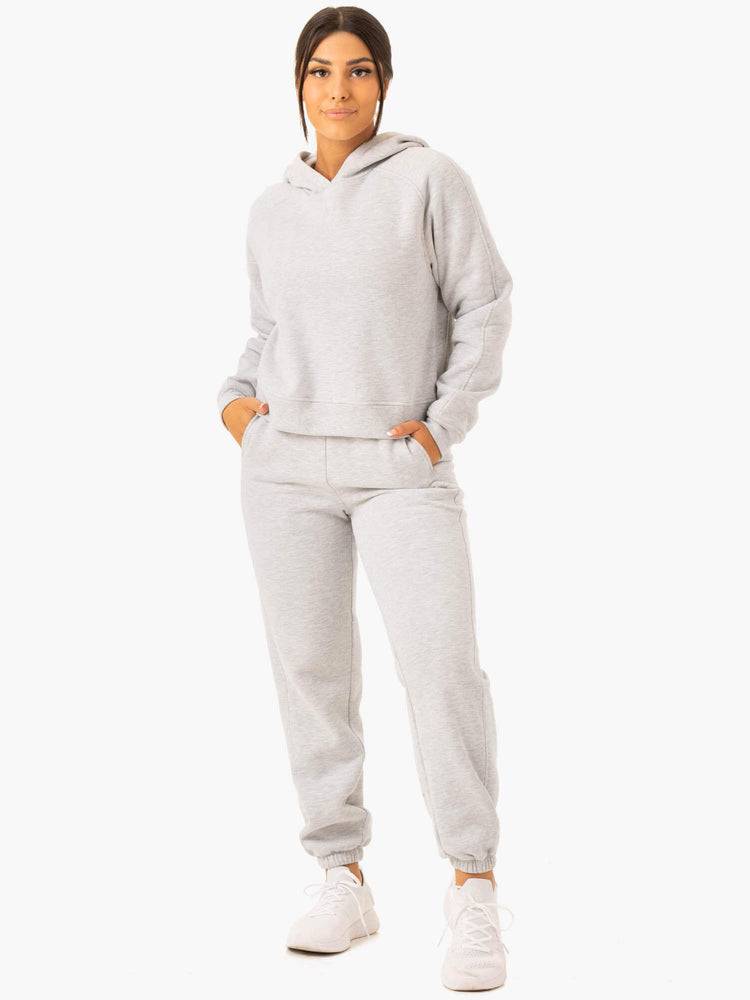 Ryderwear Women Hoodie Sideline Women's Hoodie Grey Marl | CA2457NB