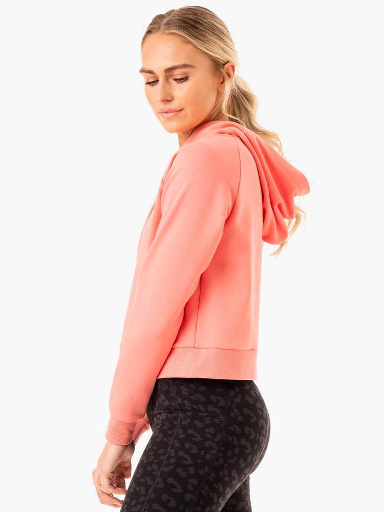 Ryderwear Women Hoodie Ultra Pullover Women's Hoodie Coral | CA2464KI