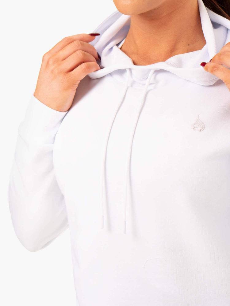 Ryderwear Women Hoodie Ultra Pullover Women's Hoodie White | CA2488ZG