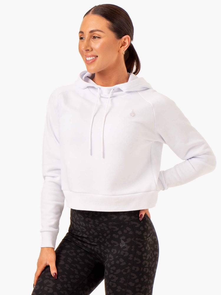 Ryderwear Women Hoodie Ultra Pullover Women\'s Hoodie White | CA2488ZG