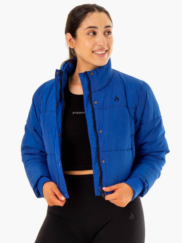 Ryderwear Women Jackets Apex Puffer Women's Jackets Cobalt Blue | CA2433VD