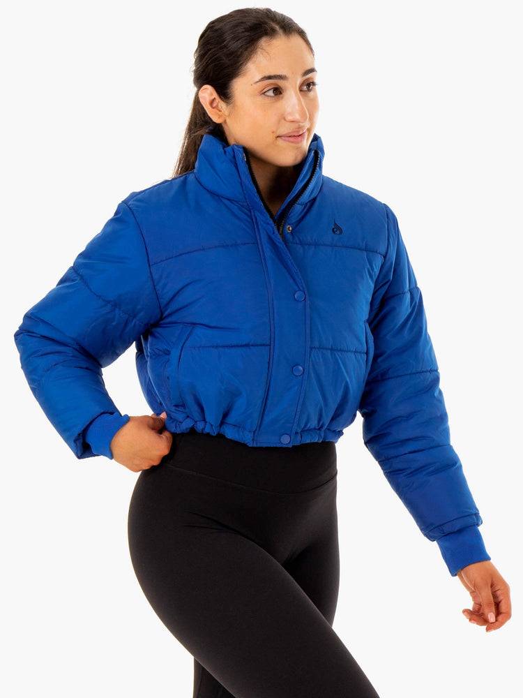 Ryderwear Women Jackets Apex Puffer Women\'s Jackets Cobalt Blue | CA2433VD