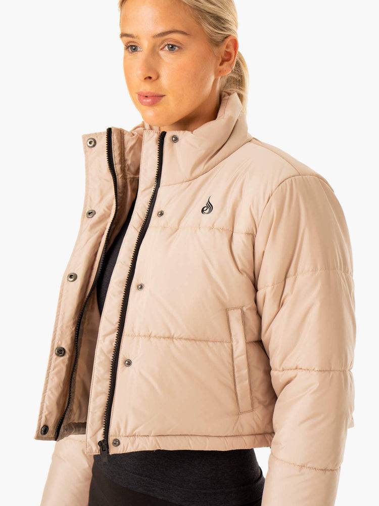 Ryderwear Women Jackets Apex Puffer Women's Jackets Nude | CA2434CE