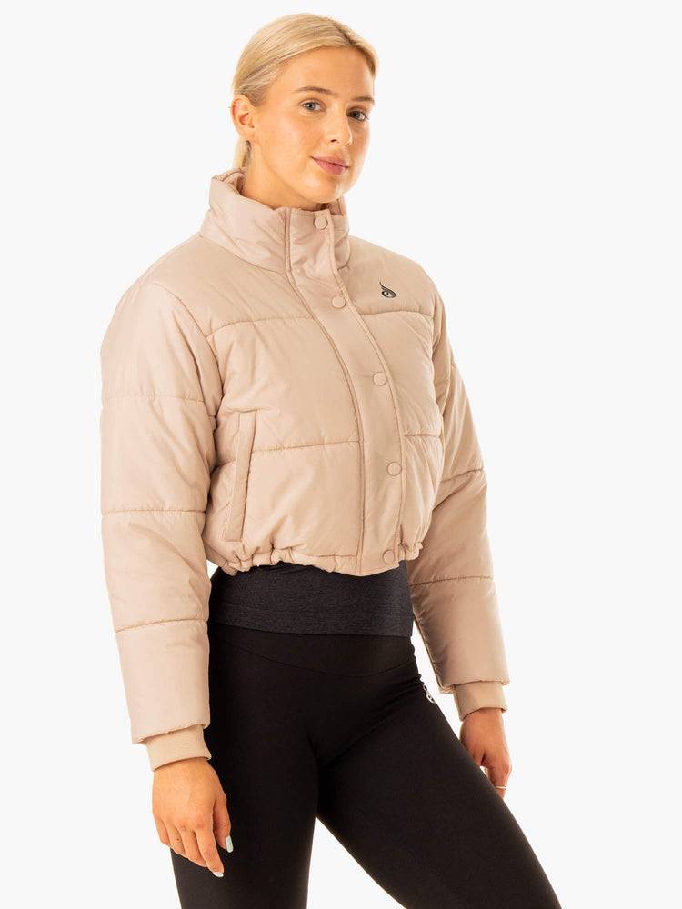 Ryderwear Women Jackets Apex Puffer Women's Jackets Nude | CA2434CE