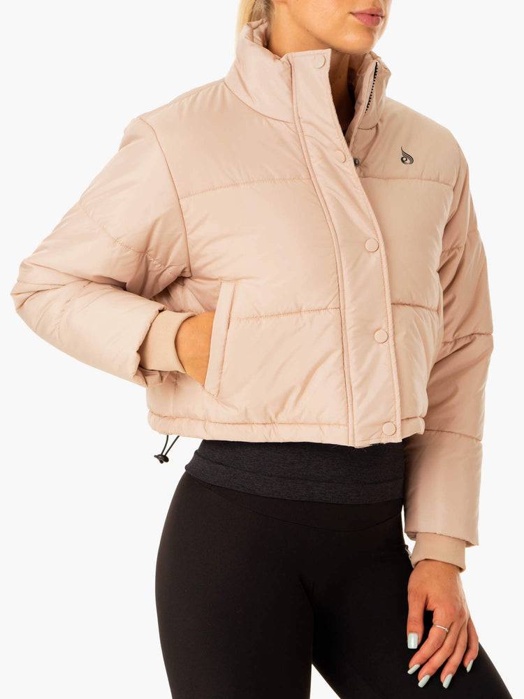 Ryderwear Women Jackets Apex Puffer Women's Jackets Nude | CA2434CE