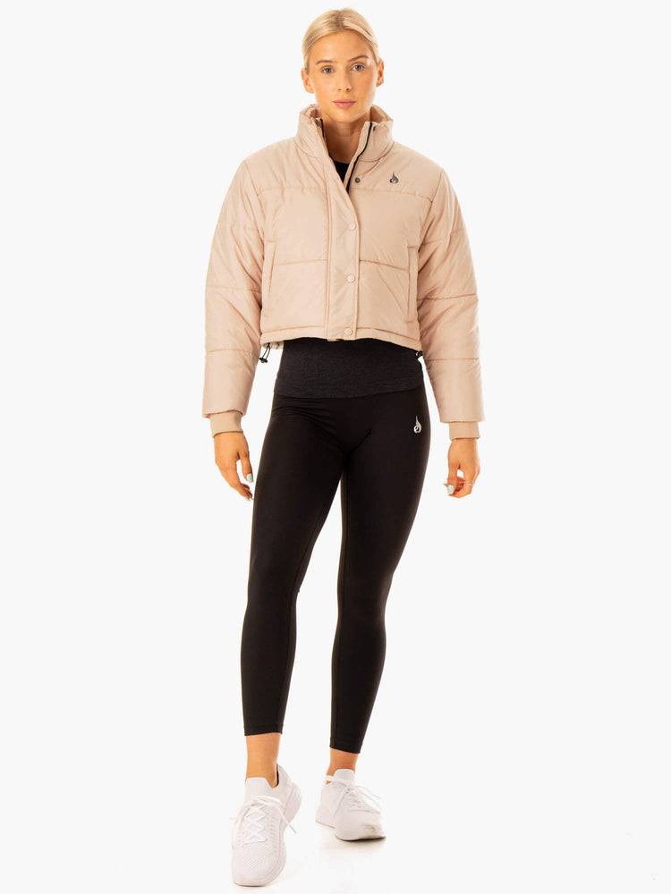 Ryderwear Women Jackets Apex Puffer Women's Jackets Nude | CA2434CE