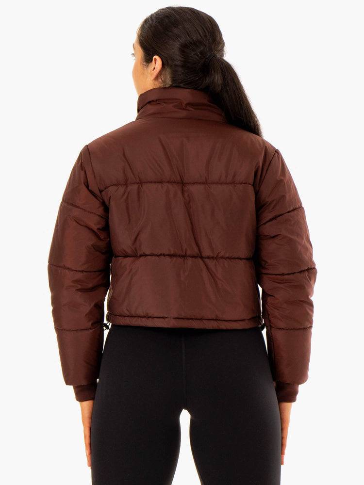 Ryderwear Women Jackets Apex Puffer Women's Jackets Chocolate | CA2435XF