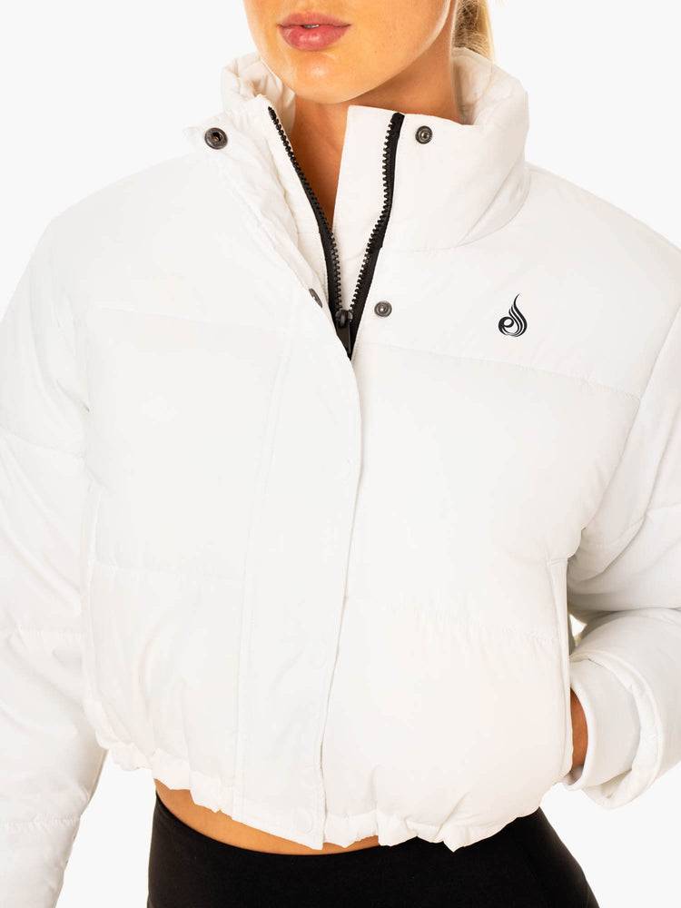 Ryderwear Women Jackets Apex Puffer Women's Jackets White | CA2436ZG