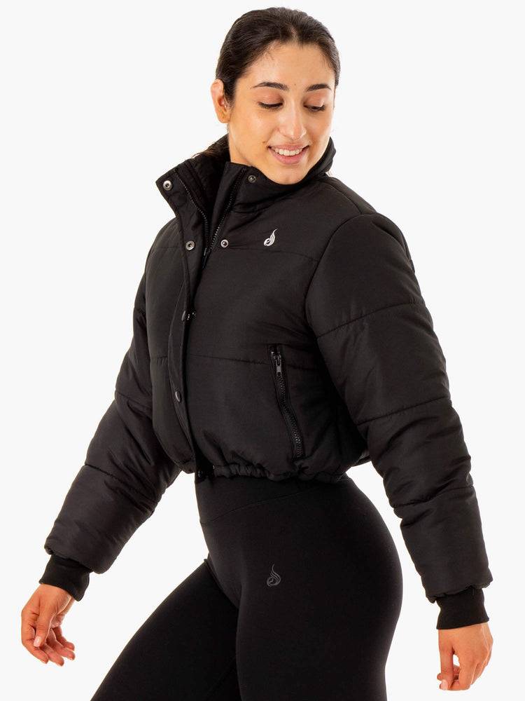 Ryderwear Women Jackets Apex Puffer Women's Jackets Black | CA2437LH