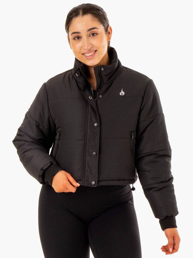 Ryderwear Women Jackets Apex Puffer Women\'s Jackets Black | CA2437LH