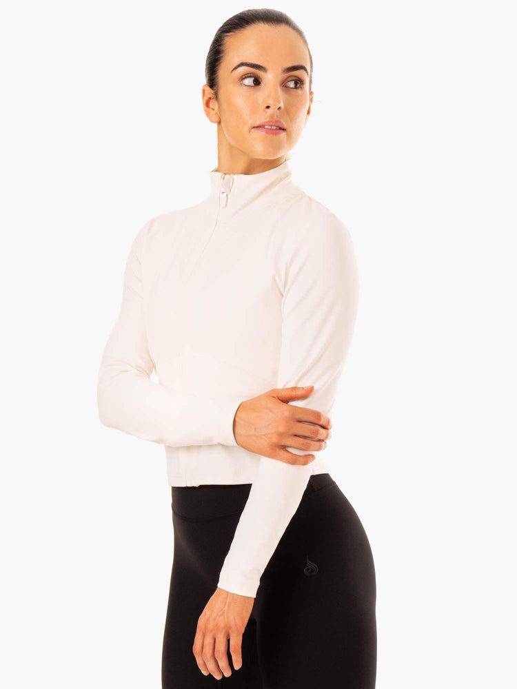 Ryderwear Women Jackets NKD Refine Women's Jackets Off White | CA2438KI