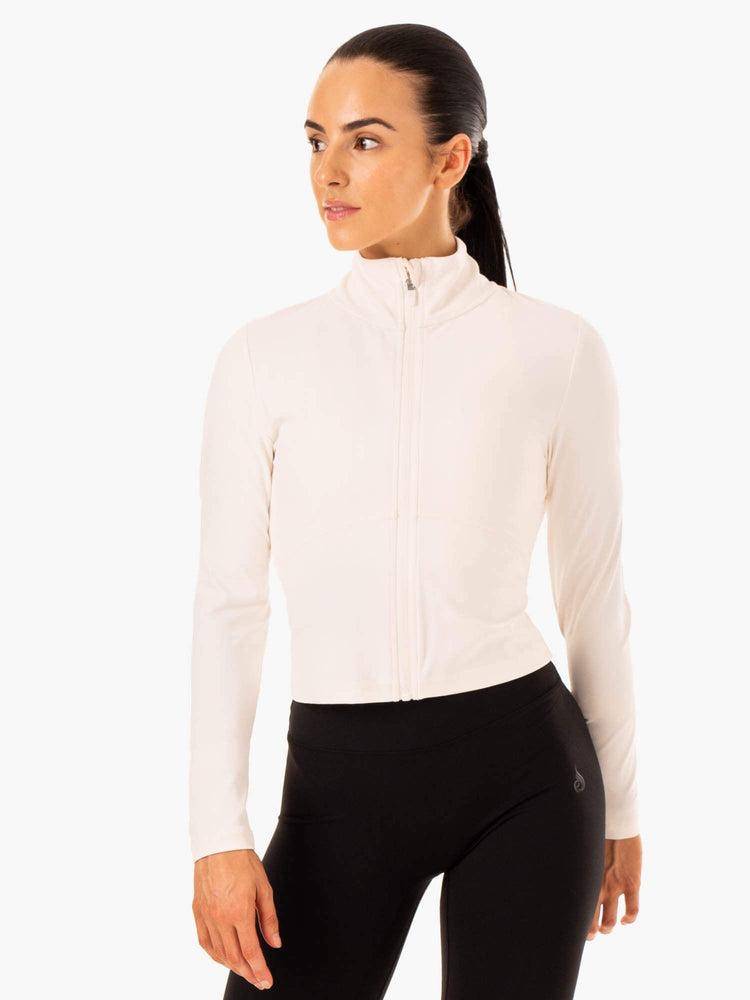 Ryderwear Women Jackets NKD Refine Women\'s Jackets Off White | CA2438KI