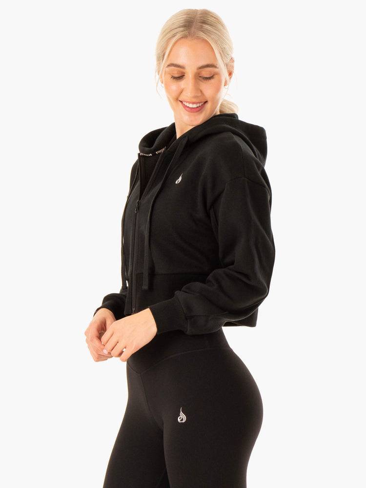 Ryderwear Women Jackets Revival Zip Up Women's Jackets Black | CA2440HK