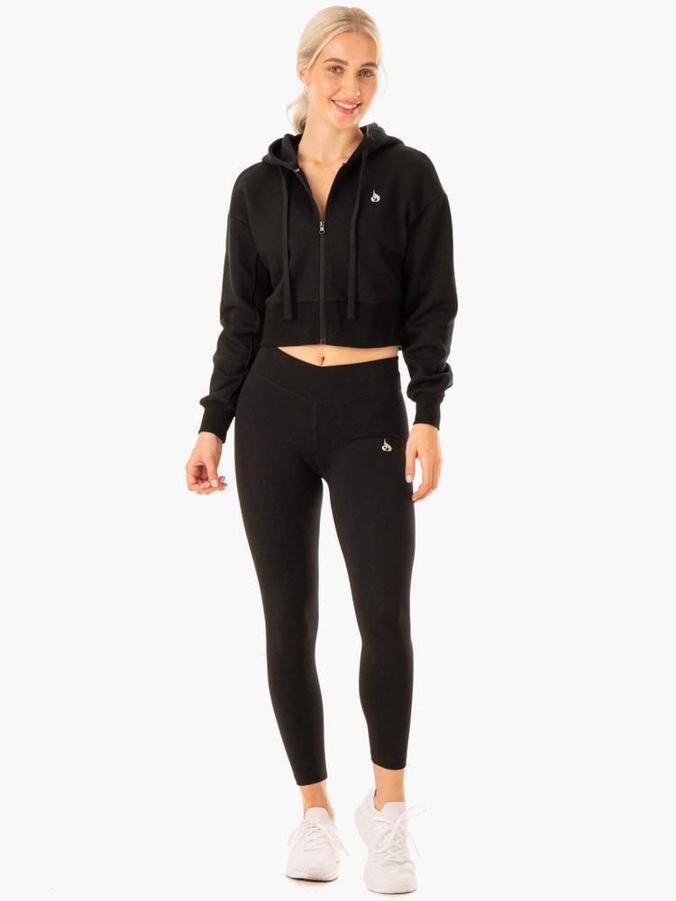 Ryderwear Women Jackets Revival Zip Up Women's Jackets Black | CA2440HK