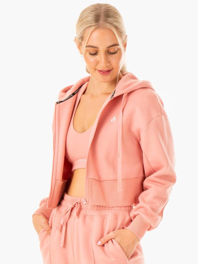 Ryderwear Women Jackets Revival Zip Up Women's Jackets Pink | CA2441GL