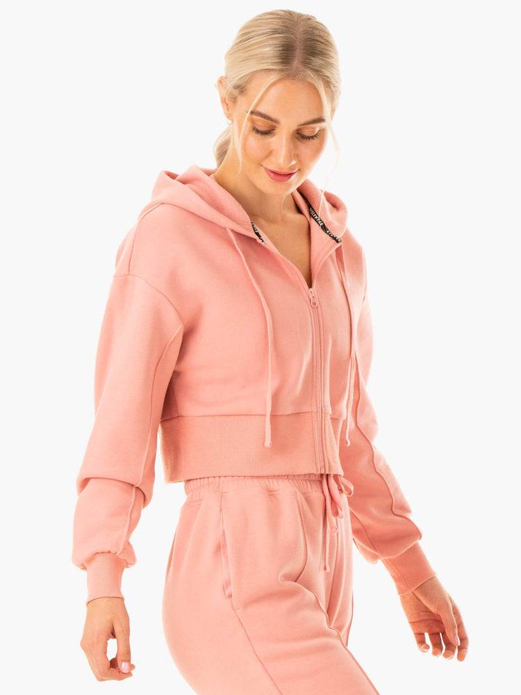 Ryderwear Women Jackets Revival Zip Up Women's Jackets Pink | CA2441GL