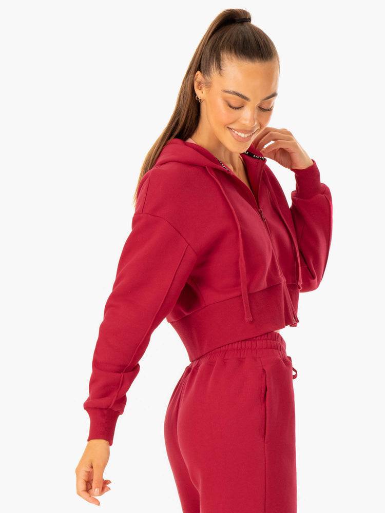 Ryderwear Women Jackets Revival Zip Up Women's Jackets Red | CA2445AP