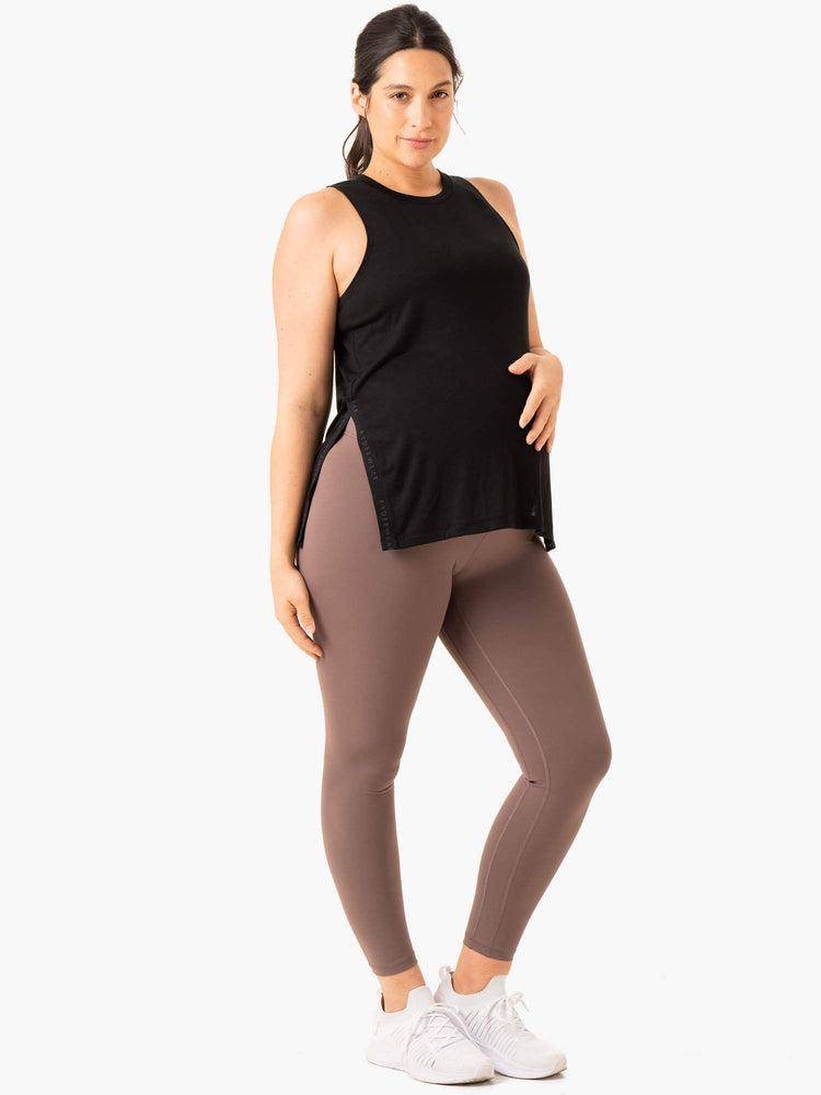 Ryderwear Women Leggings Active Bump Women's Leggings Chocolate | CA2382CE