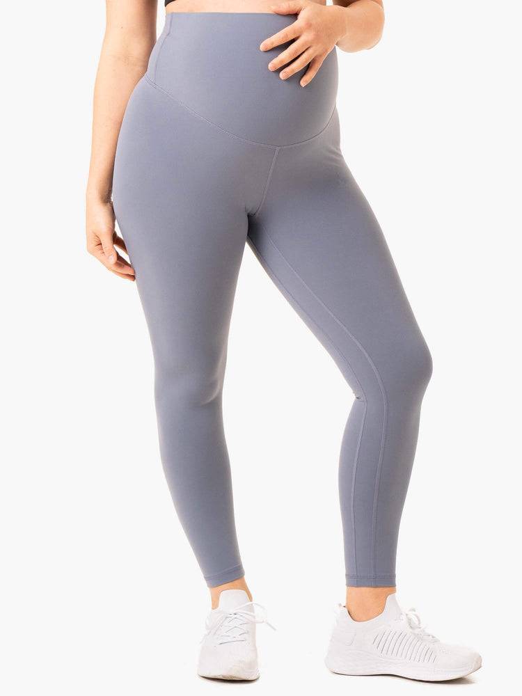 Ryderwear Women Leggings Active Bump Women's Leggings Steel Blue | CA2385LH