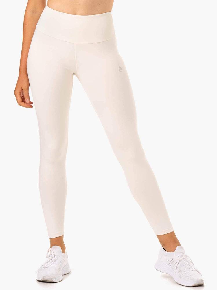 Ryderwear Women Leggings Adapt High Waisted Scrunch Women\'s Leggings Ivory | CA2300GL