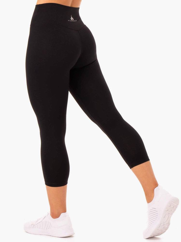 Ryderwear Women Leggings Base 7/8 High Waisted Women's Leggings Black | CA2276JJ