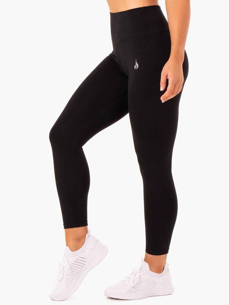 Ryderwear Women Leggings Base Full Length High Waisted Women's Leggings Black | CA2240UT