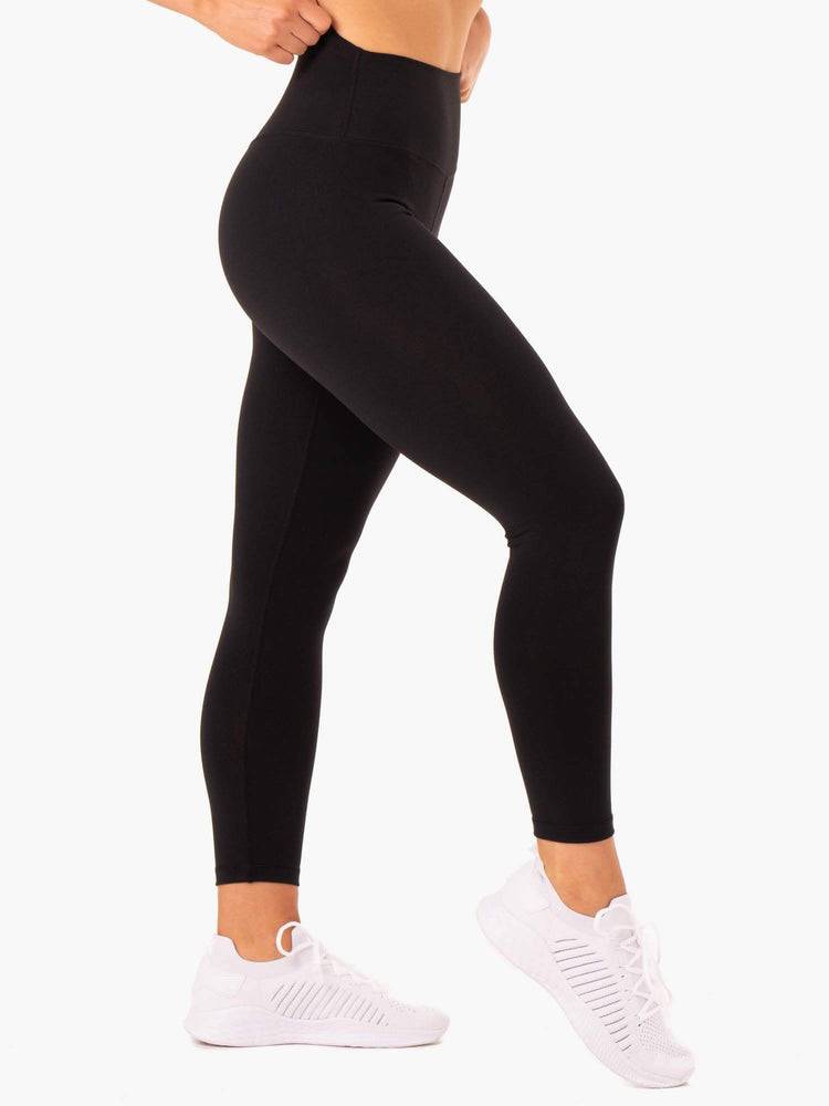 Ryderwear Women Leggings Base Full Length High Waisted Women's Leggings Black | CA2240UT