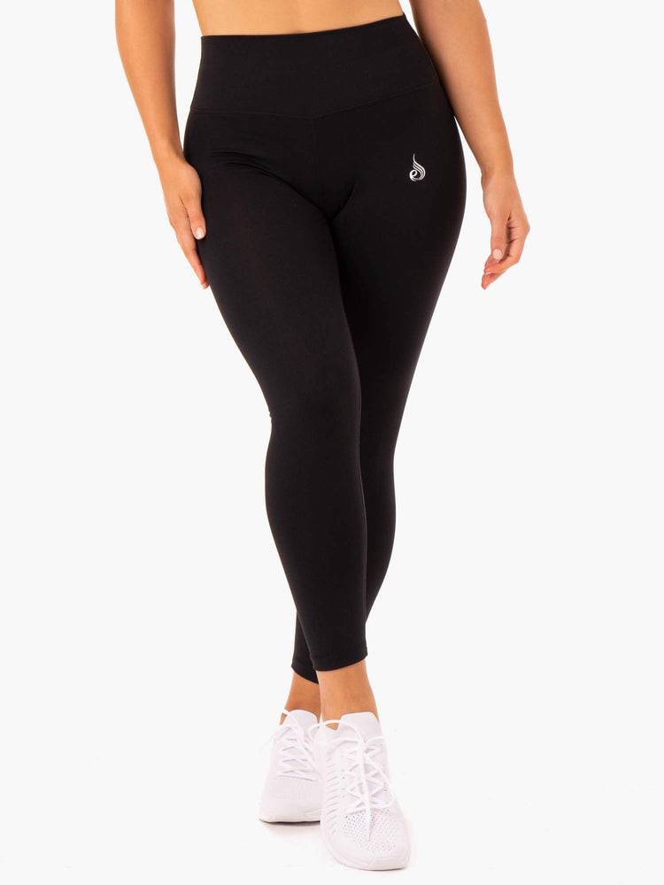 Ryderwear Women Leggings Base Full Length High Waisted Women\'s Leggings Black | CA2240UT