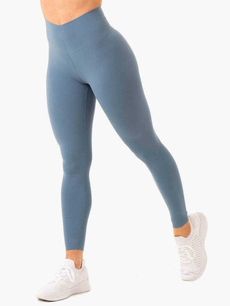 Ryderwear Women Leggings Extend Compression Women's Leggings Steel Blue | CA2364FM