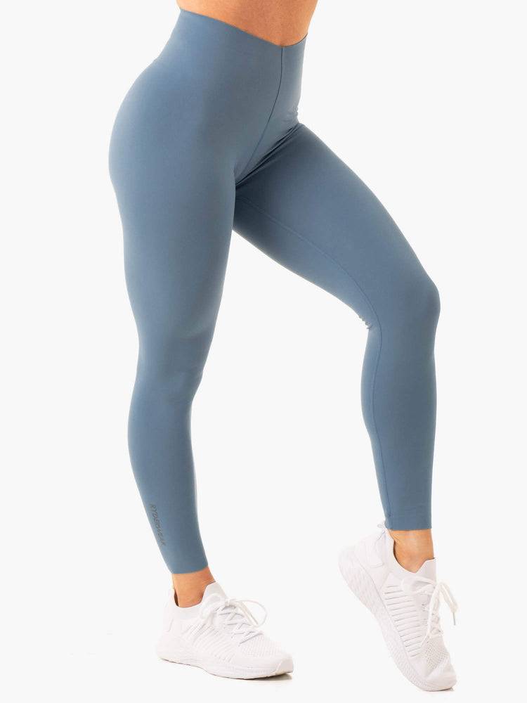 Ryderwear Women Leggings Extend Compression Women's Leggings Steel Blue | CA2364FM