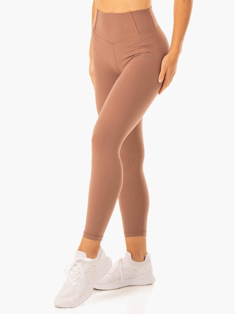 Ryderwear Women Leggings Form Scrunch Bum Women's Leggings Mocha | CA2353NB