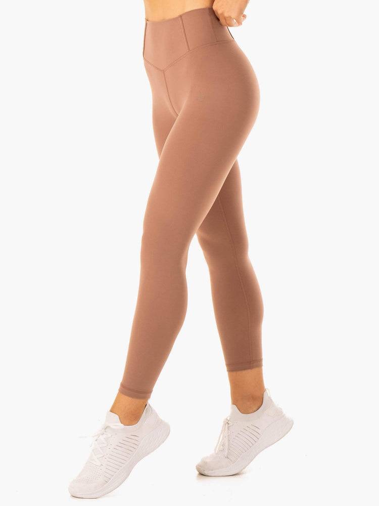 Ryderwear Women Leggings Form Scrunch Bum Women's Leggings Mocha | CA2353NB