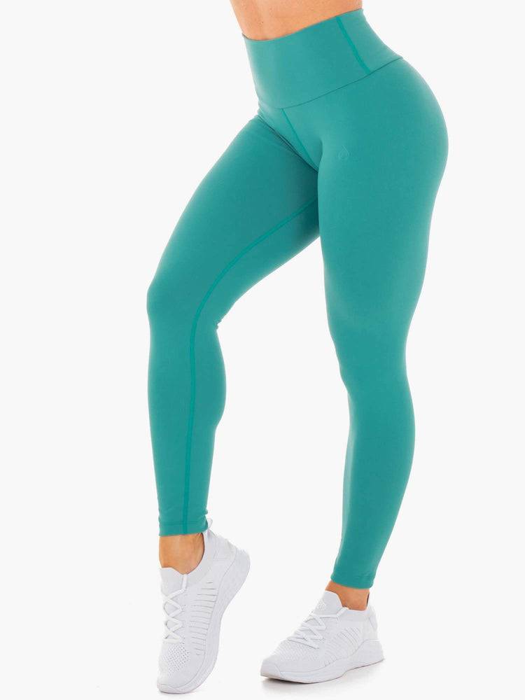 Ryderwear Women Leggings Motion High Waisted Women\'s Leggings Teal | CA2249HK