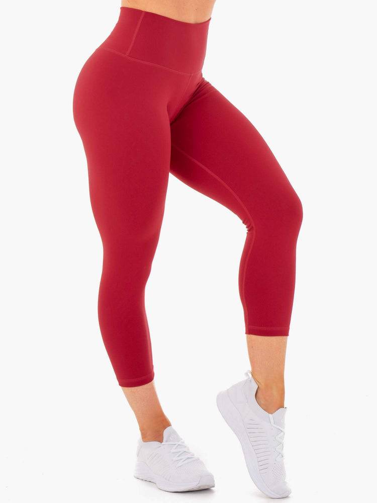 Ryderwear Women Leggings Motion High Waisted 7/8 Women's Leggings Red | CA2289RW