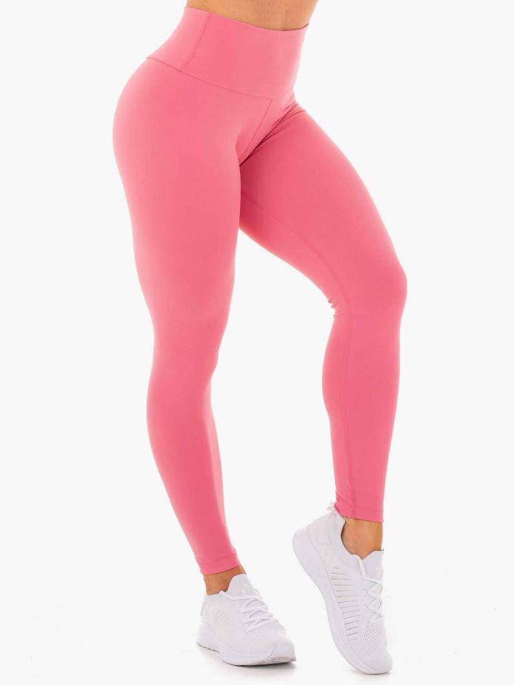 Ryderwear Women Leggings Motion High Waisted Women's Leggings Pink Lemonade | CA2397UT