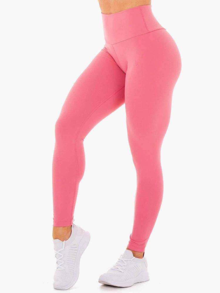 Ryderwear Women Leggings Motion High Waisted Women\'s Leggings Pink Lemonade | CA2397UT