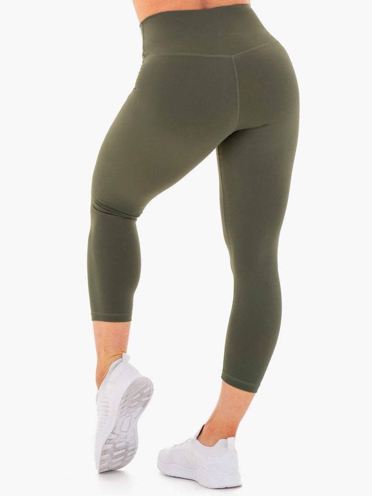 Ryderwear Women Leggings Motion High Waisted 7/8 Women's Leggings Khaki | CA2405NB