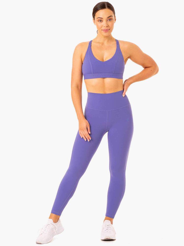 Ryderwear Women Leggings NKD Align Women's Leggings Purple | CA2282VD