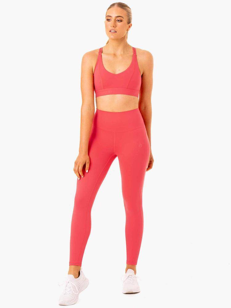 Ryderwear Women Leggings NKD Align Women's Leggings Watermelon | CA2307CE