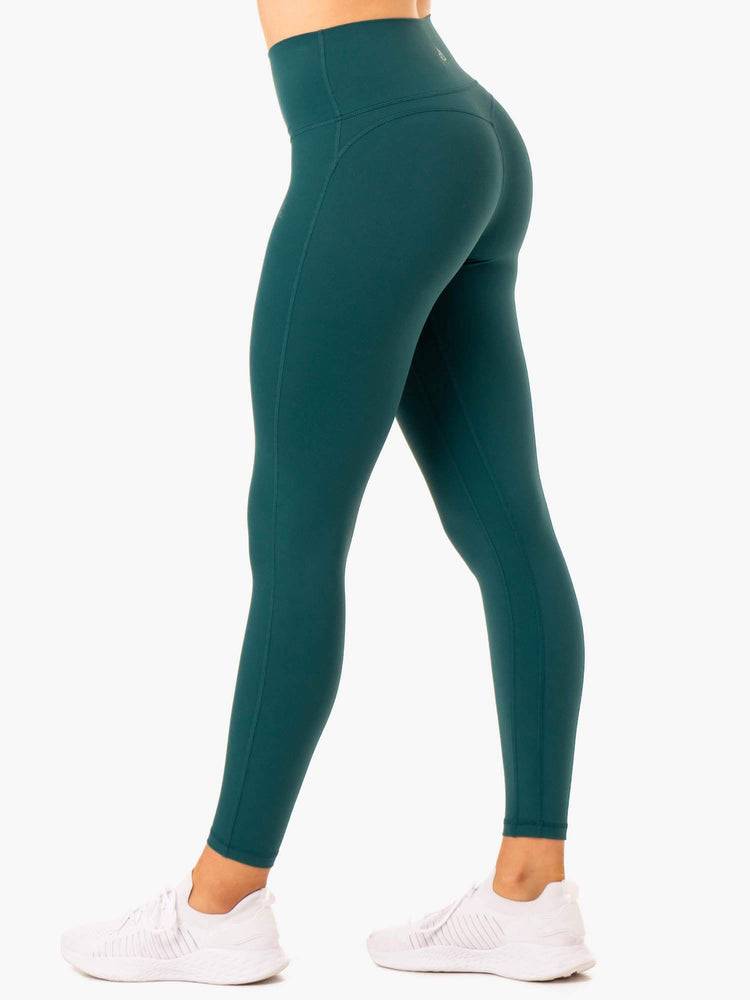 Ryderwear Women Leggings NKD Align Women's Leggings Teal | CA2394PQ