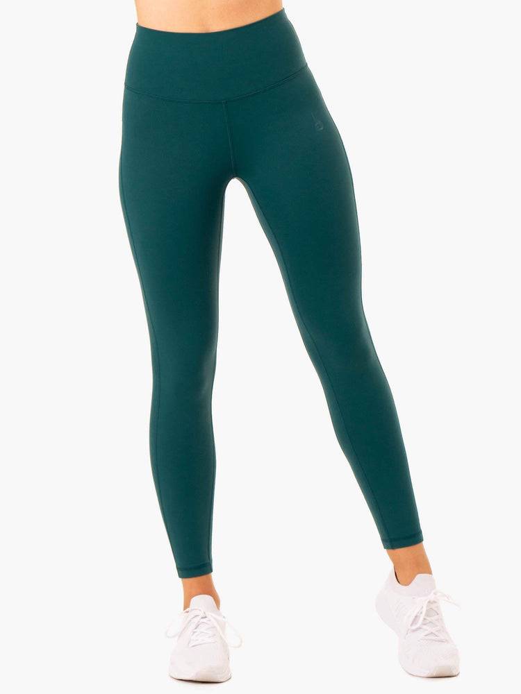 Ryderwear Women Leggings NKD Align Women's Leggings Teal | CA2394PQ