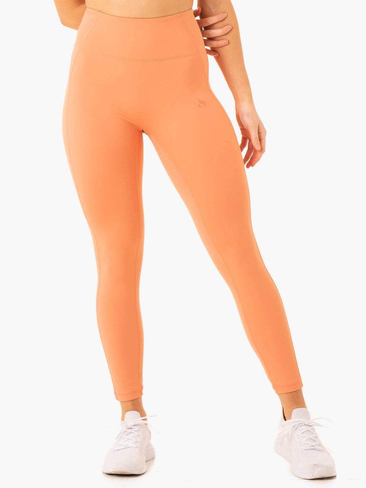 Ryderwear Women Leggings NKD Frame High Waisted Women's Leggings Terracotta | CA2367AP