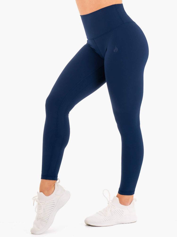 Ryderwear Women Leggings NKD High Waisted Women\'s Leggings Navy | CA2224JJ