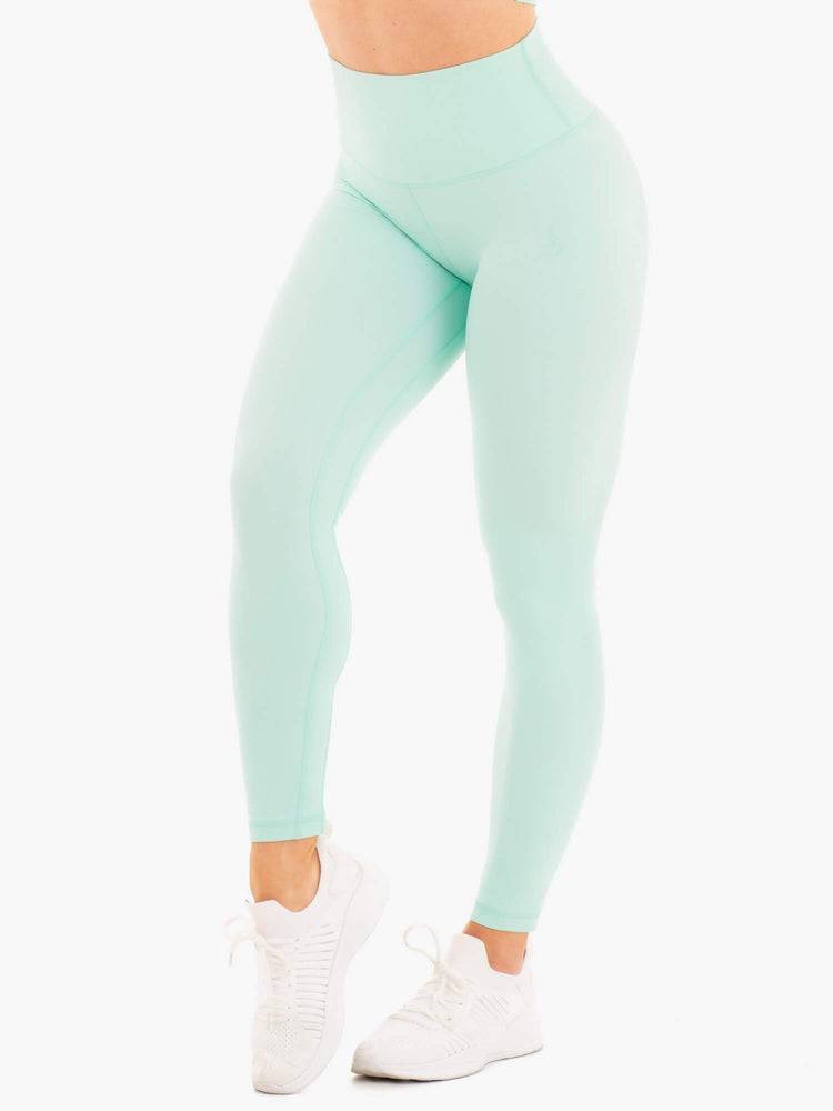 Ryderwear Women Leggings NKD High Waisted Women\'s Leggings Aqua | CA2236EX