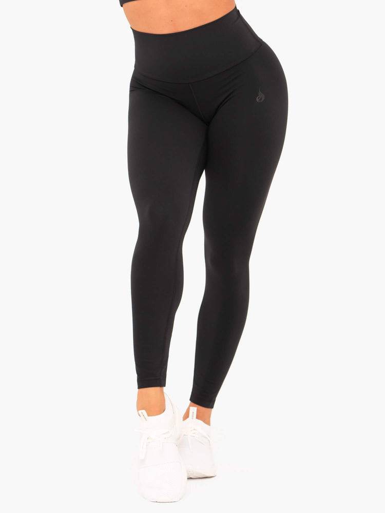 Ryderwear Women Leggings NKD High Waisted Women's Leggings Black | CA2390FM